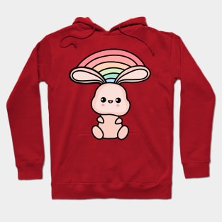 Kawaii rainbow bunny Hoodie